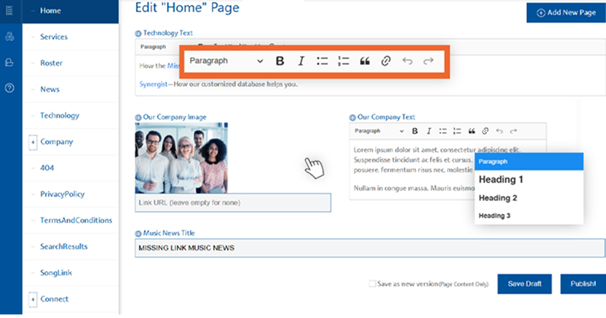Custom Design Interface